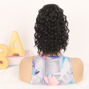 Short Women's Ponytail, Synthetic Curly Ponytail, Short Curly Natural Drawstring Ponytail Wig - Image 7