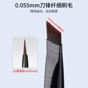 Blade Eyeliner Eyebrow Brushes Ultra Thin Fine Small Angle Flat Makeup Brushes High Quality Brow Contour Makeup Tools - Image 3